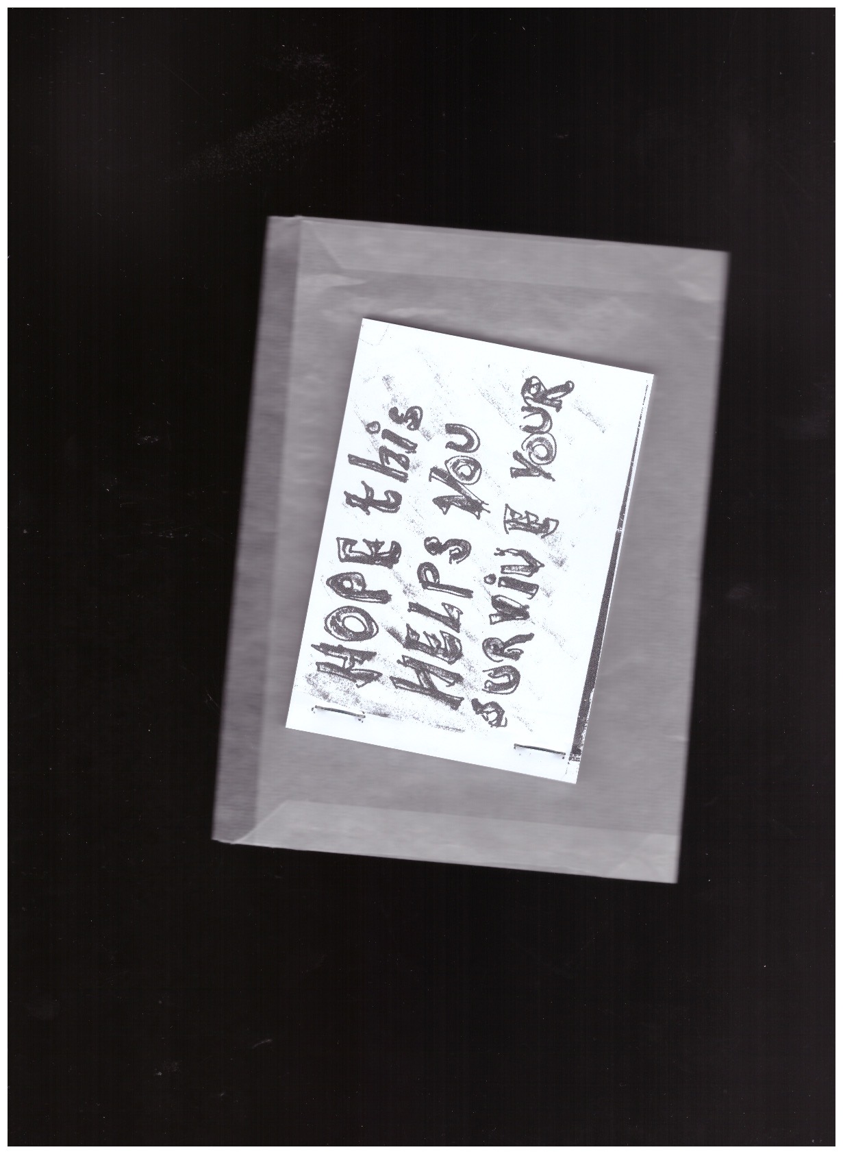 BUCHANAN, Beverly - Hope This Helps You Survive Your Gallery Visit